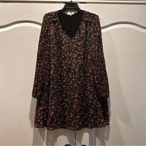Skies Are Blue Floral Print Dress Large